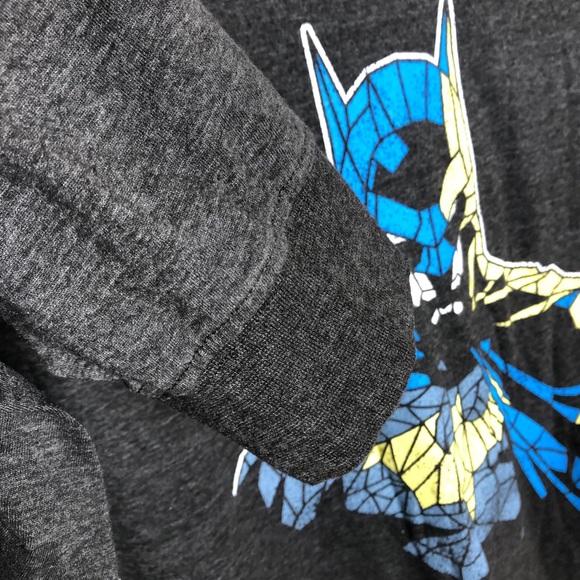 Batman Graphic Hoodie long sleeves grey Medium - Picture 4 of 5